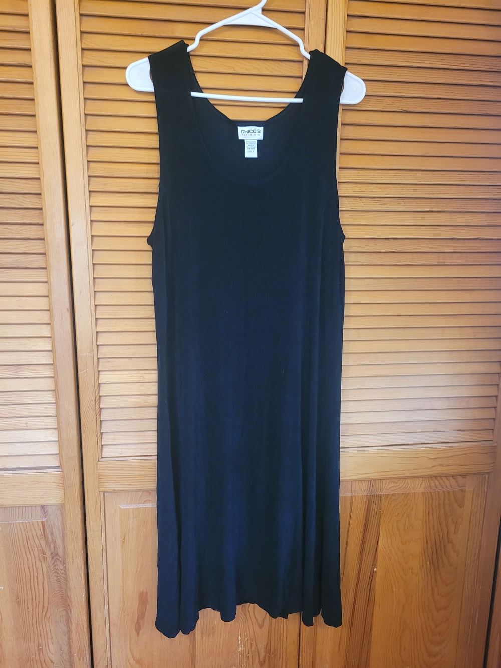 Chico's Black Sleeveless Midi Tank Dress